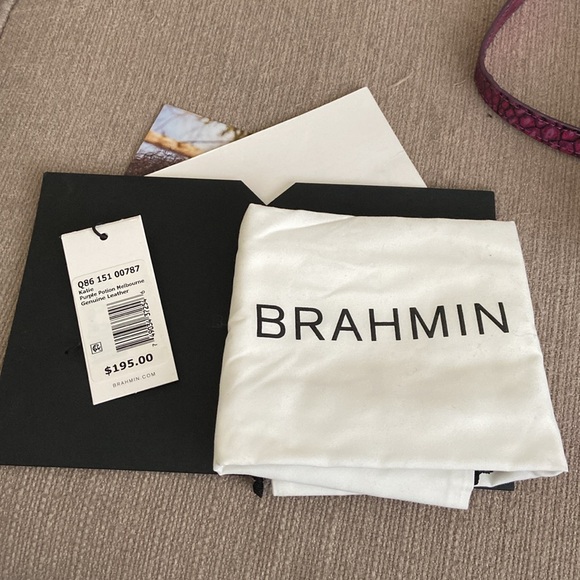 Brahmin Katie Purple Potion Melbourne Crossbody Purse - Picture 5 of 9